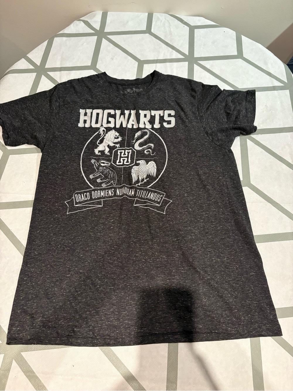 Warner Bros. Hogwarts Crest Tee - Black & White
